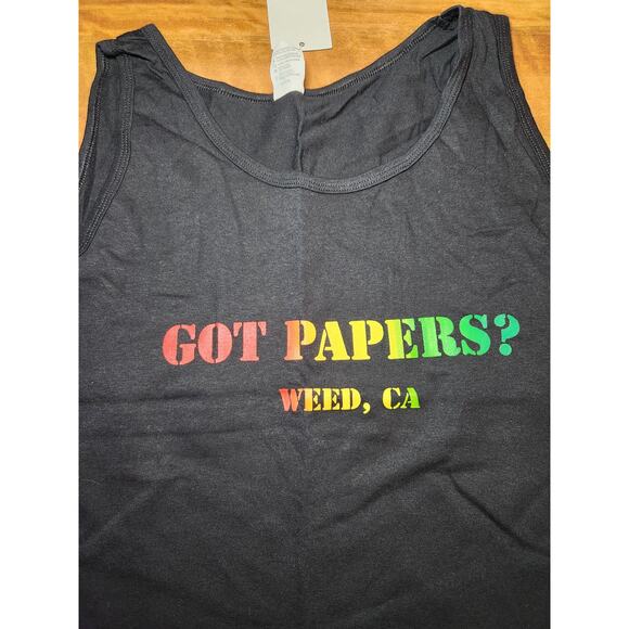 Got Papers Weed California Tank Size 2X New With Tags - Picture 1 of 6